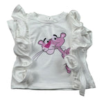 M+E' T-Shirt Girocollo Tinta Unita con Stampa per Neonata UE1377 BIANCO M+E' 