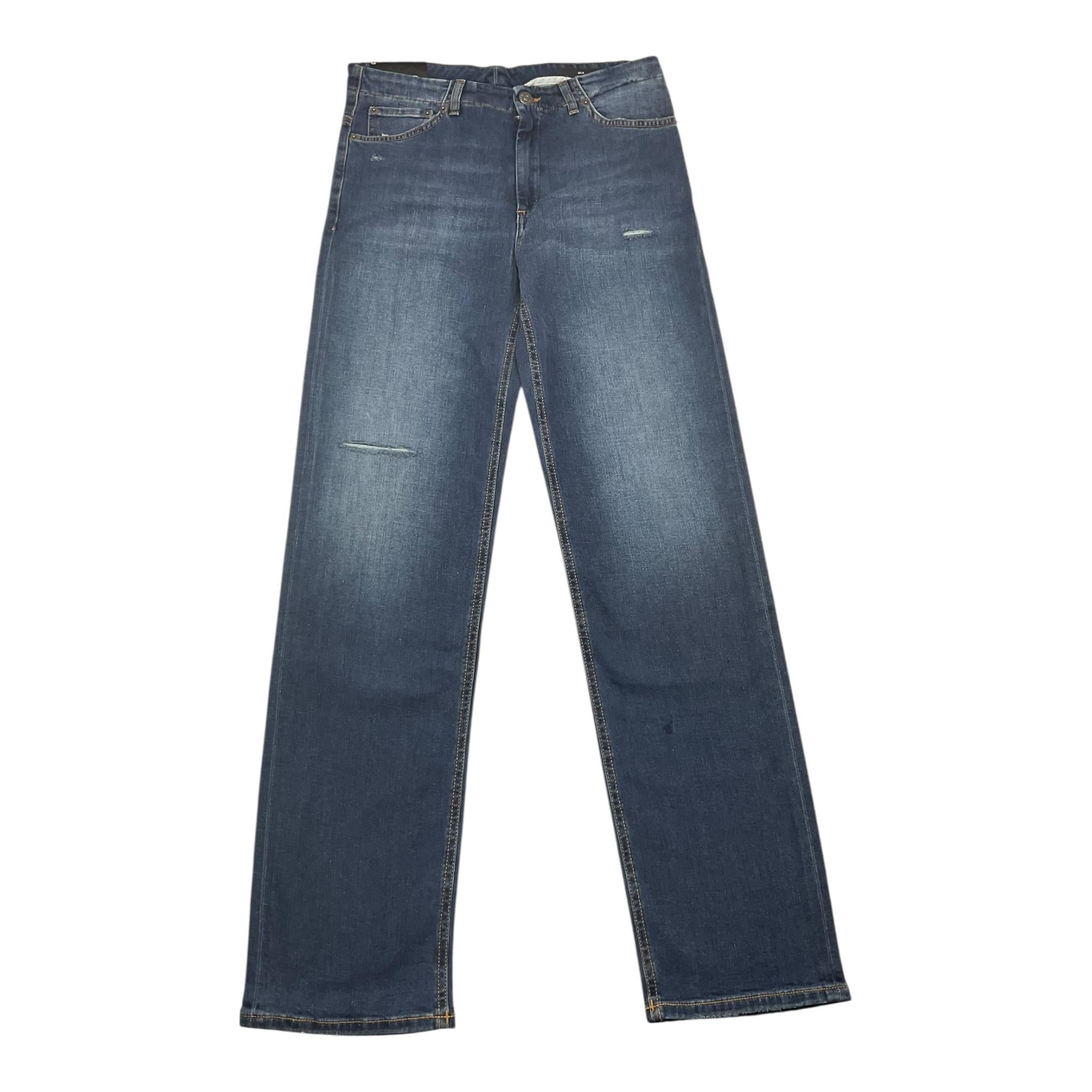 jeans tinta unita con 5 tasche DFPA032 BLU DONDUP 