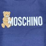 MOSCHINO abito tinta unita modello felpa con logo Blu per Bambina HDV0GY BLU MOSCHINO 