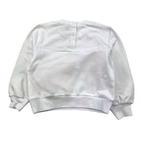 Monnalisa Felpa Tinta Unita Girocollo con Stampa per Neonata 39C600 BIANCO MONNALISA 