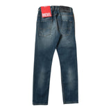 Diesel Jeans Tinta Unita con Elastico In Vita per Bambino 00J3A8 BLU DIESEL 