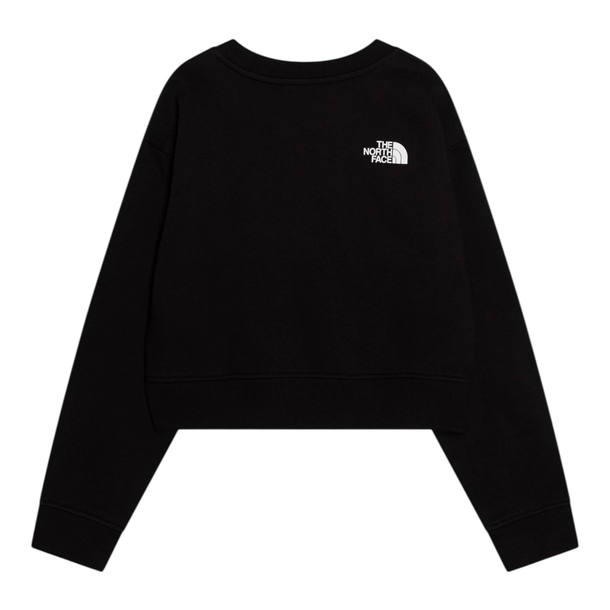 THE NORTH FACE felpa chiusa girocollo tinta unita con logo Nero per Bambina NF0A89HFJK3 NERO THE NORTH FACE 