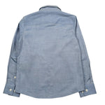 Trussardi Camicia Manica Lunga Tinta Unita per Bambino TBP26136CA AZZURRO TRUSSARDI 