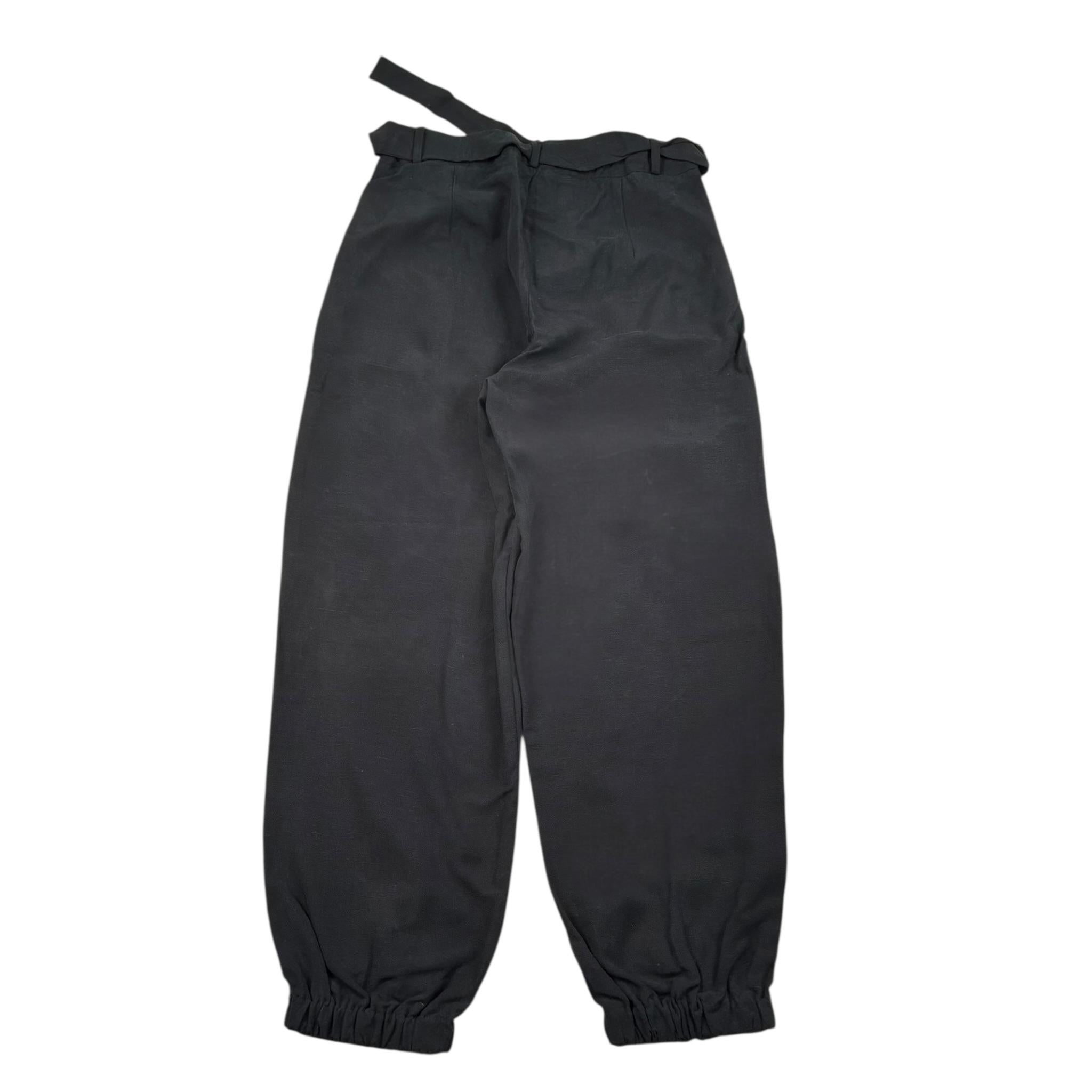 Alice Pi Pantalone Tinta Unita con Cintura per Bambina S242417 NERO ALICE PI 