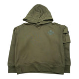 Dsquared2 Felpa Chiusa con Cappuccio Tinta Unita per Bambino DQ2735 VERDE DSQUARED2 