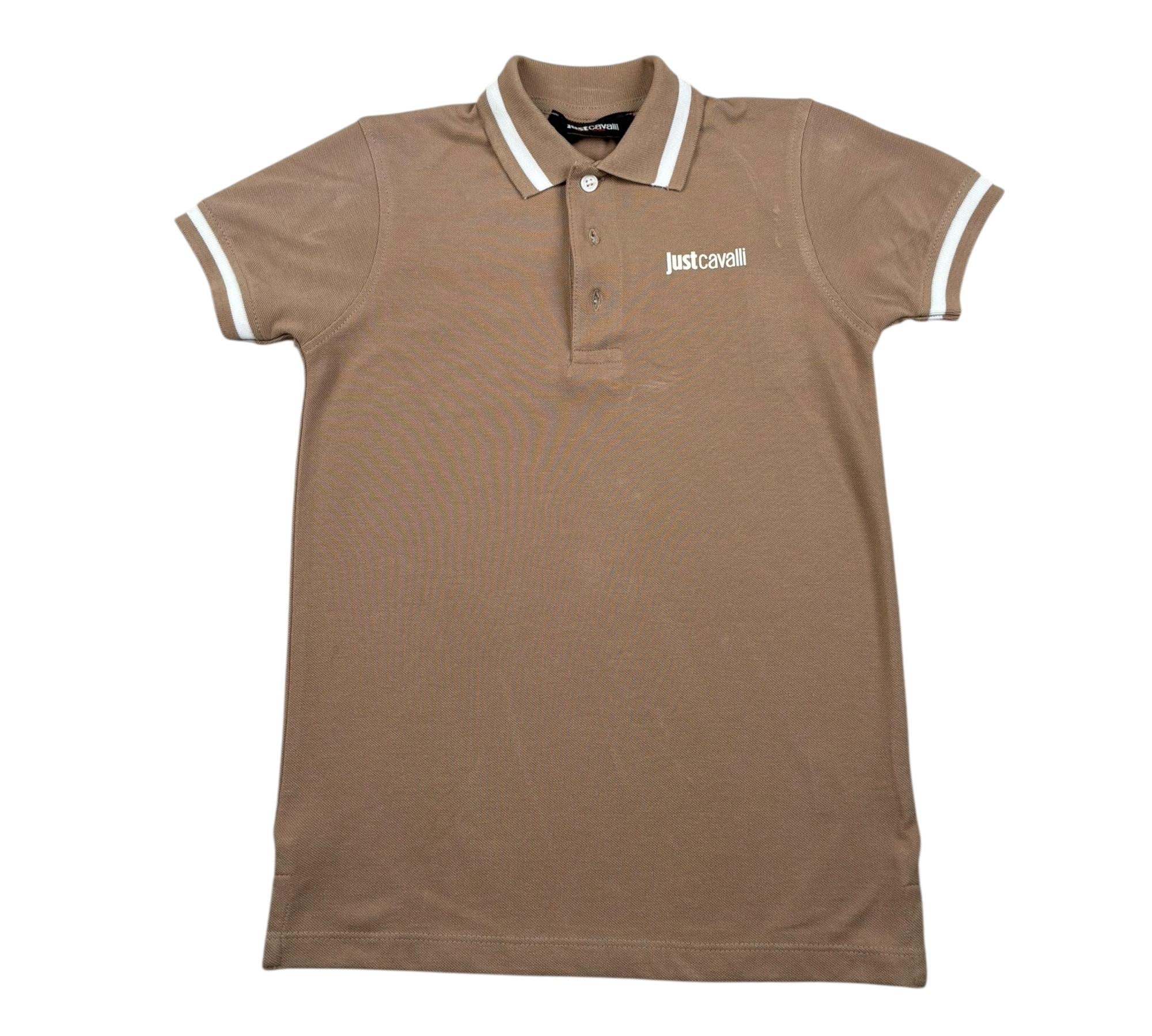 Just Cavalli Polo Mezza Manica Tinta Unita con Logo per Bambino JBP26003PO BEIGE JUST CAVALLI 