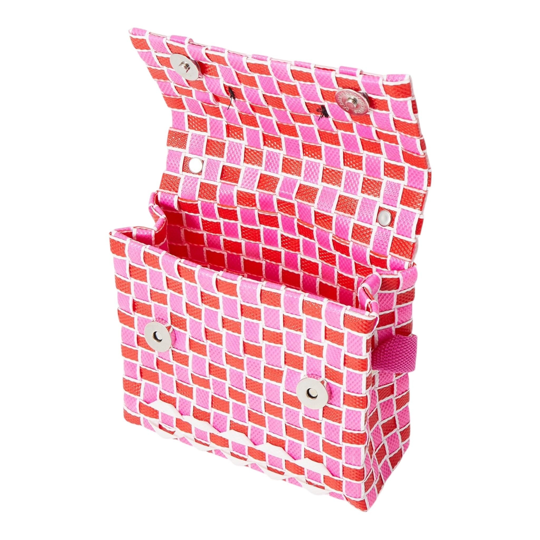 Marni Borsa Bicolore con Tracolla per Bambina M01481 ROSA/ROSSO MARNI 