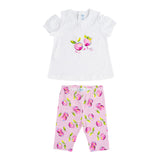 Mayoral Completo 3 Pezzi T-Shirt- 2 Leggins per Neonata 1740X BIANCO MAYORAL 