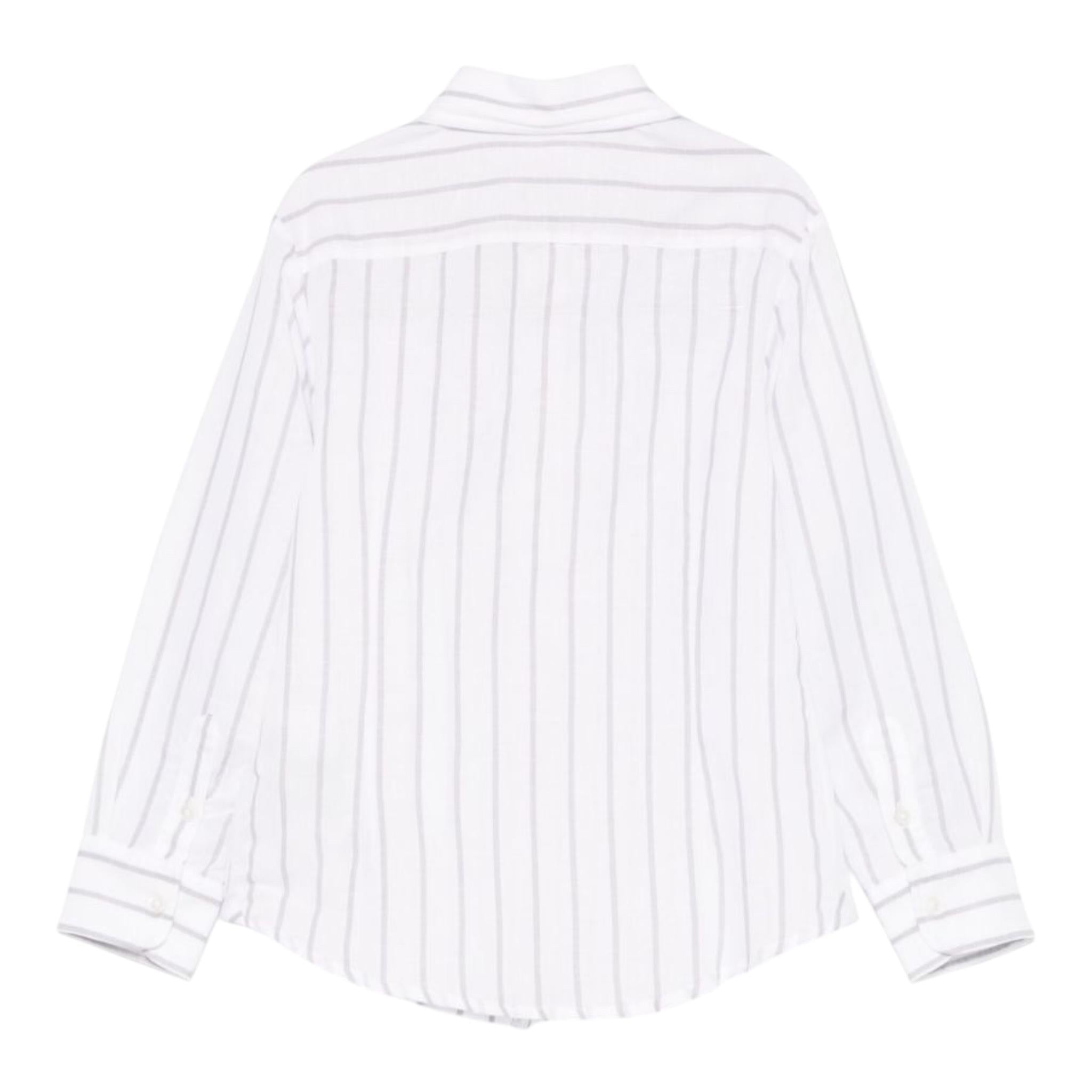 Eleventy Camicia Tinta Unita Fantasia A Righe per Bambino EW5P30 BIANCO ELEVENTY 