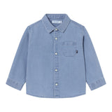 MAYORAL camicia in denim tinta unita con bottoni Azzurro per Neonato 2192NXX AZZURRO MAYORAL 