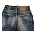 DSQUARED2 jeans tinta unita con 5 tasche Blu per Bambino DQ0731 BLU DSQUARED2 