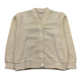 M+E' Cardigan Tinta Unita Scollo A V per Bambino UEM0574 PANNA M+E' 