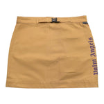 Palm Angels Gonna Tinta Unita con Stampa E Cintura per Bambina PGCU00 BEIGE PALM ANGELS 