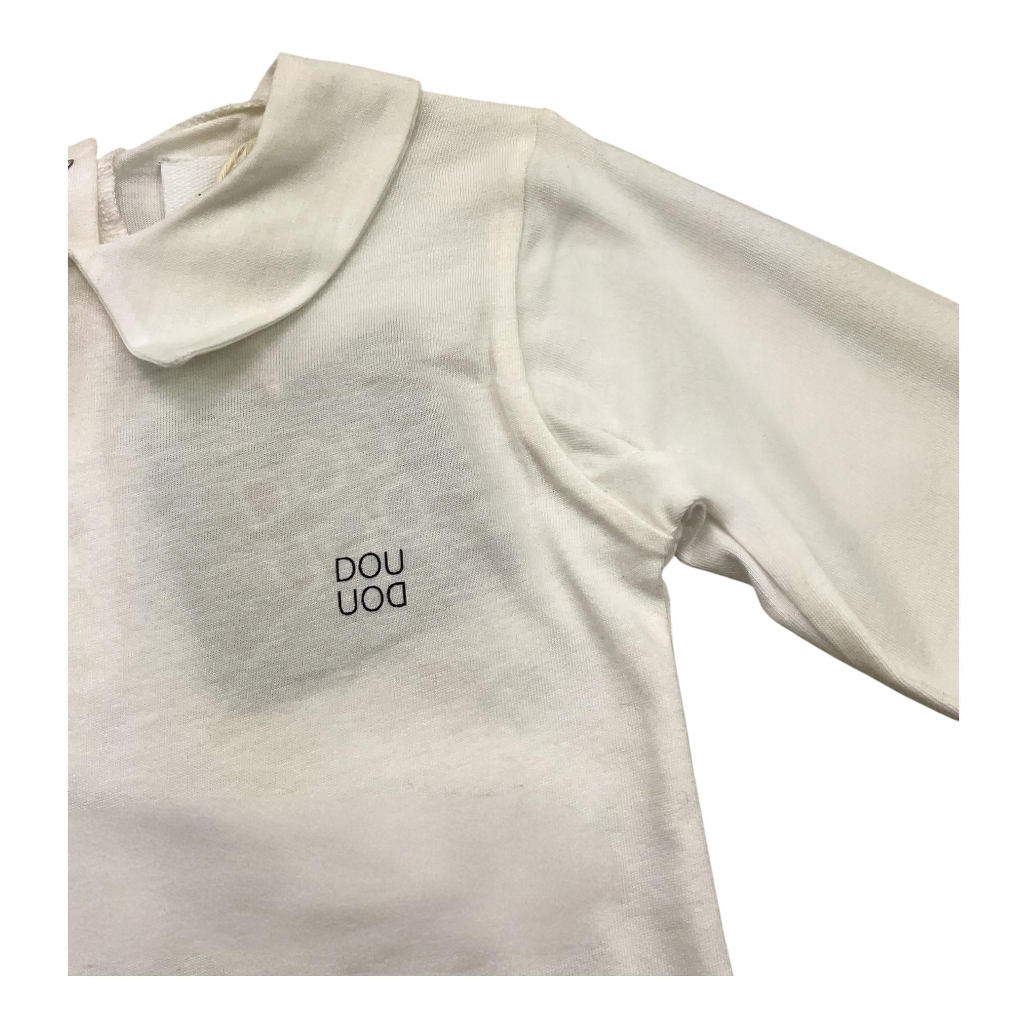 DOU DOU body manica lunga tinta unita Bianco per Neonato 2RA510 BIANCO DOU DOU 