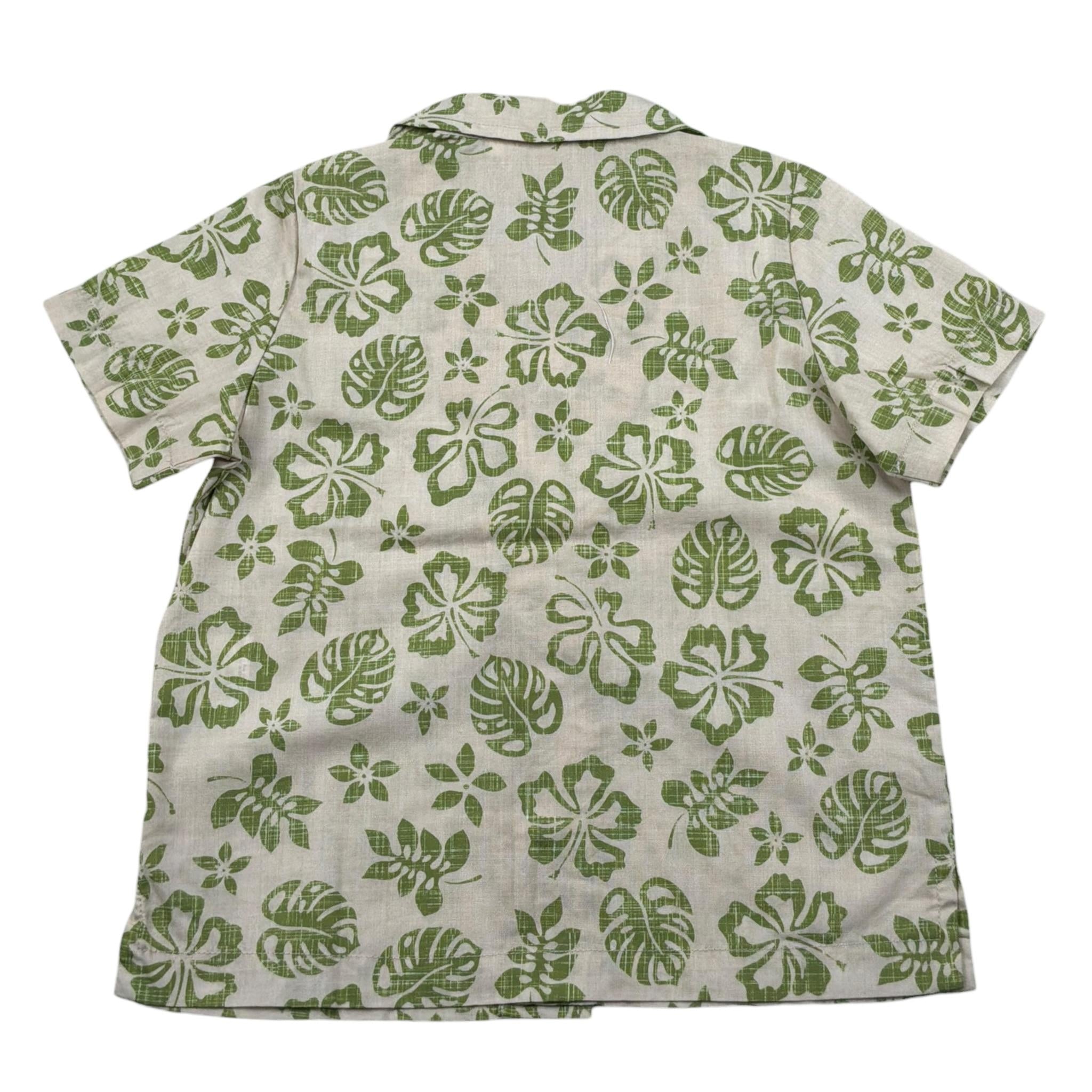 Zhoe & Tobiah Camicia Mezza Manica Tinta Unita Stampa Fantasia per Bambino WI1BJ BEIGE/VERDE ZHOE & TOBIAH 