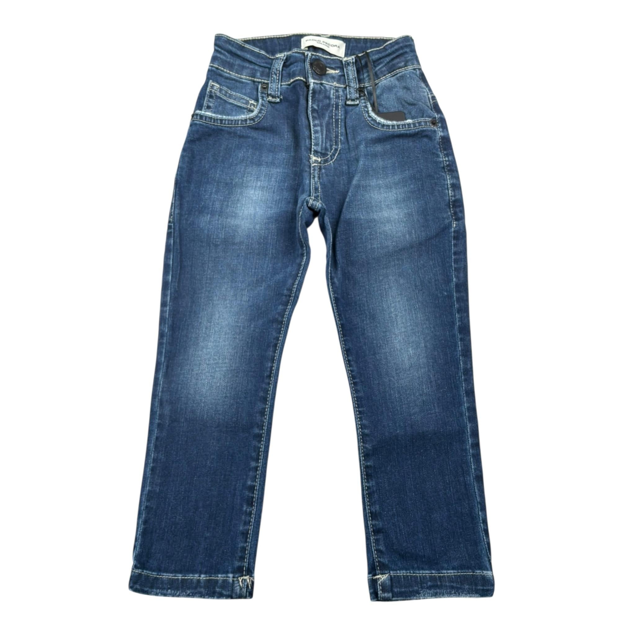 Paolo Pecora Jeans Tinta Unita per Neonato PP4074 BLU PAOLO PECORA 