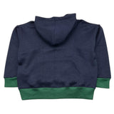 MANUEL RITZ felpa chiusa con cappuccio tinta unita con profili in contrasto Blu per Bambino MR2748 BLU MANUEL RITZ 