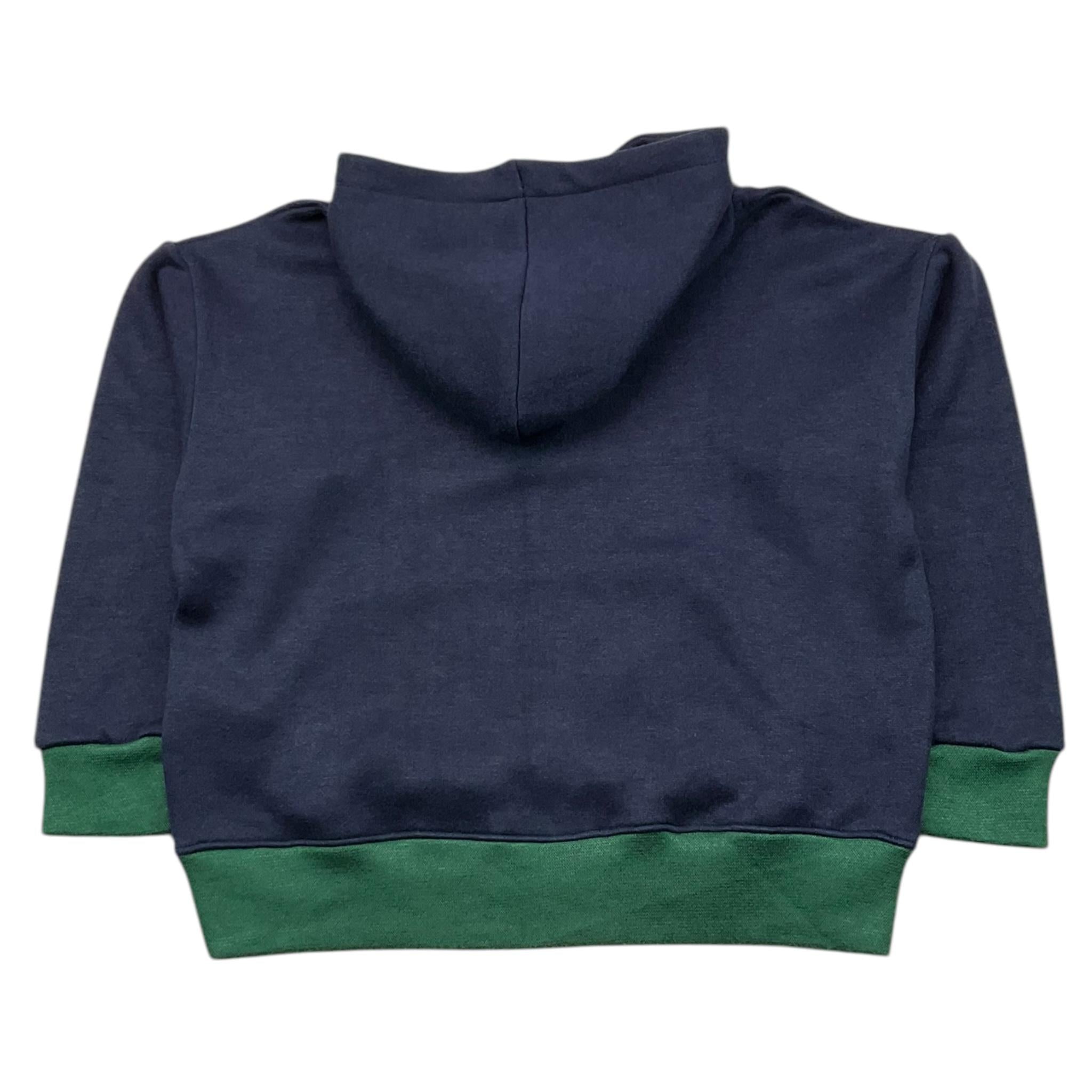 MANUEL RITZ felpa chiusa con cappuccio tinta unita con profili in contrasto Blu per Bambino MR2748 BLU MANUEL RITZ 