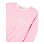 N°21 Maglia Girocollo Tinta Unita con Stampa per Bambina N2101W ROSA N°21 