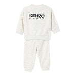 KENZO completo 2pz tinta unita felpa-pantalone Bianco per Bambina K60468 BIANCO KENZO 