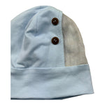 I Delfi Cappello Tinta Unita con Bottoni per Neonato 25P5234 AZZURRO I DELFI 