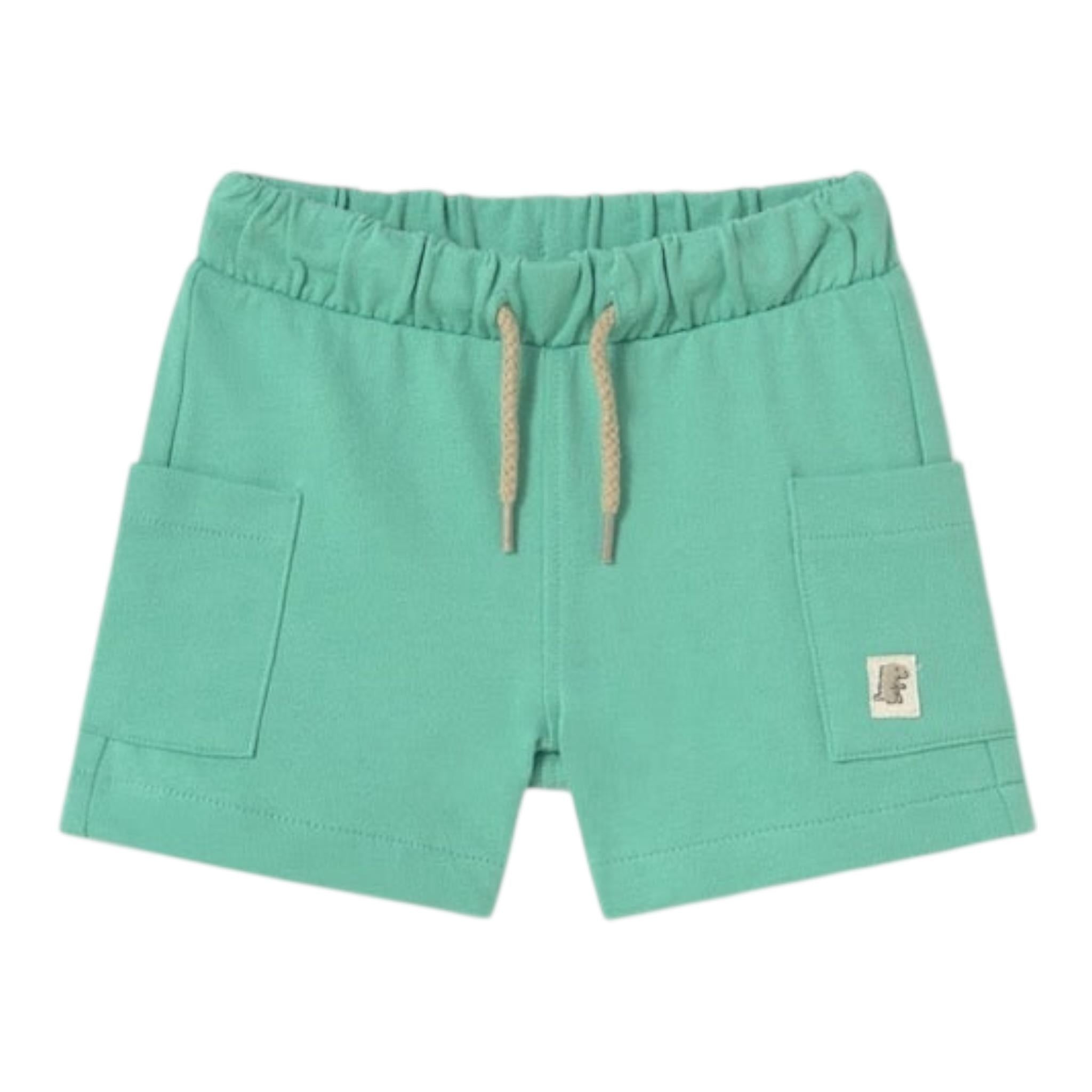 Mayoral Bermuda Tinta Unita con Stampa per Neonato 12444 VERDE MAYORAL 