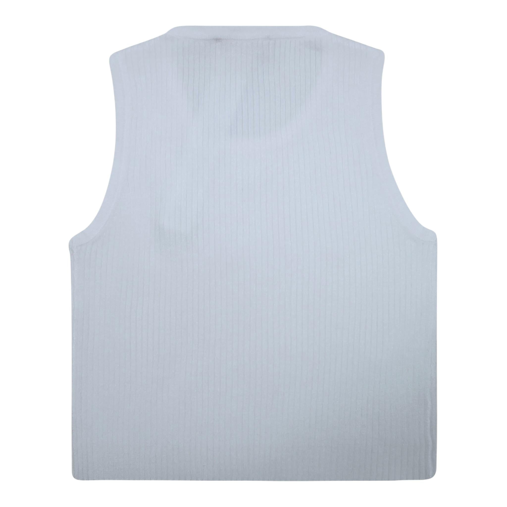 Liu Jo Canotta Tinta Unita con Logo per Bambina GA5041X BIANCO LIU JO 