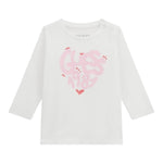 Guess Shirt Girocollo Tinta Unita con Logo per Neonata A5RI01K6YW4 BIANCO GUESS 