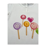 J.O. Milano T-Shirt Girocollo Tinta Unita con Stampa per Neonata 576Q5 BIANCO J.O. MILANO 