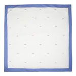 Fay Coperta Bicolore con Stampa per Neonato FV0510 BIANCO/AZZURRO FAY 