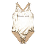 Michael Kors Costume Tinta Unita con Logo per Bambina R30427 ORO MICHAEL KORS 