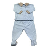 Isabel & Martinez Completo 2 Pezzi Shirt-Ghettina per Neonato IM25N479 AZZURRO ISABEL & MARTINEZ 