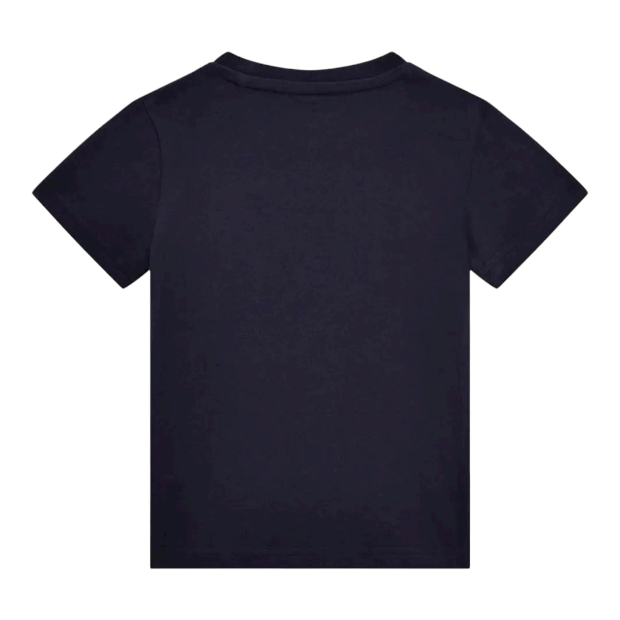 Guess T-Shirt Girocollo Tinta Unita con Stampe per Neonato N5RI23K8HM4NX BLU GUESS 