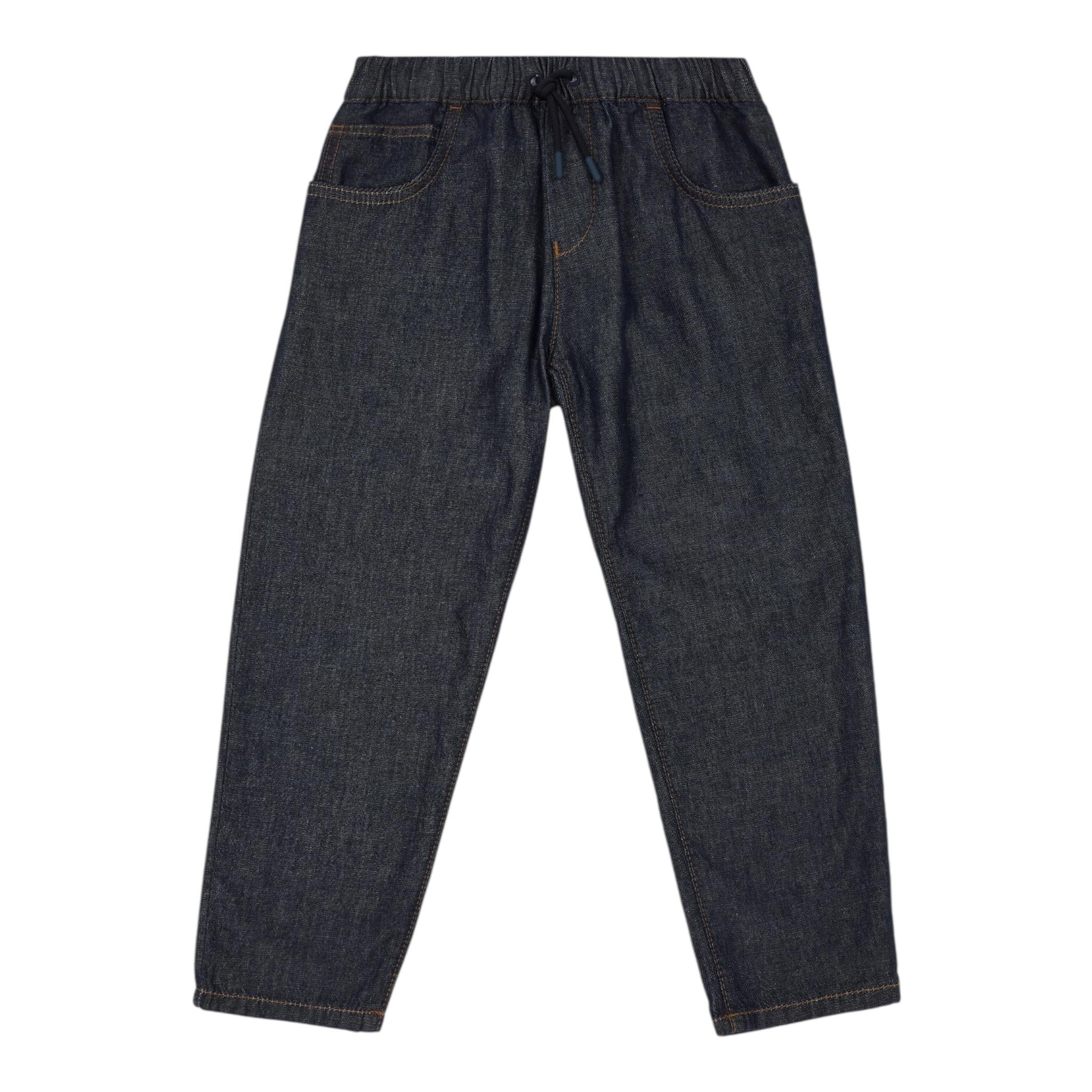 Emporio Armani Jeans Tinta Unita con Elastico In Vita per Bambino EB000255 BLU EMPORIO ARMANI 