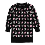 JOHN RICHMOND abito manica lunga in maglia con stampa stelle Nero per Neonata RGA24004VEX NERO JOHN RICHMOND 