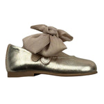 Andanines Ballerina Tinta Unita con Fiocco per Neonata 221128 ORO ANDANINES 