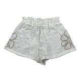 M+E' Short Tinta Unita con Elastic In Vita per Bambina UE1698 BIANCO M+E' 