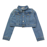 Liu Jo Giubbino In Denim Tinta Unita per Bambina KA5066 BLU LIU JO 