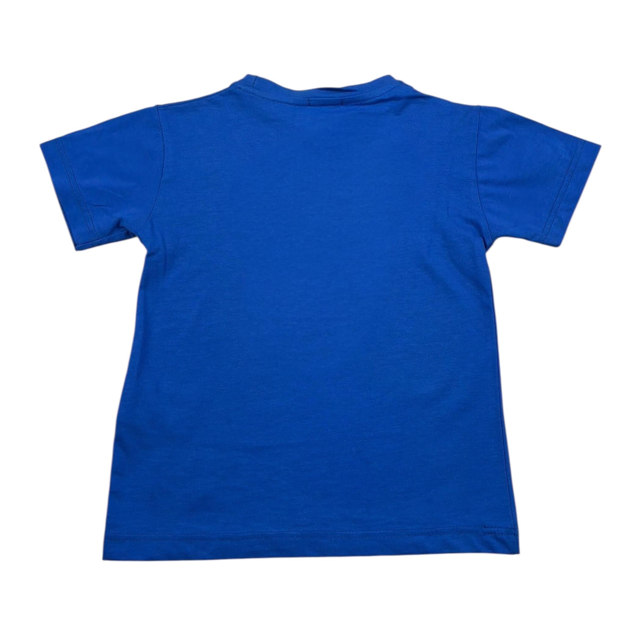 Nanan T-Shirt Girocollo tinta unita Blu per Bambino E2417436BL BLU NANAN 