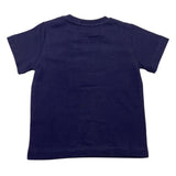 Cesare Paciotti T-Shirt Tinta Unita Girocollo con Stampa Logo Blu per Neonato