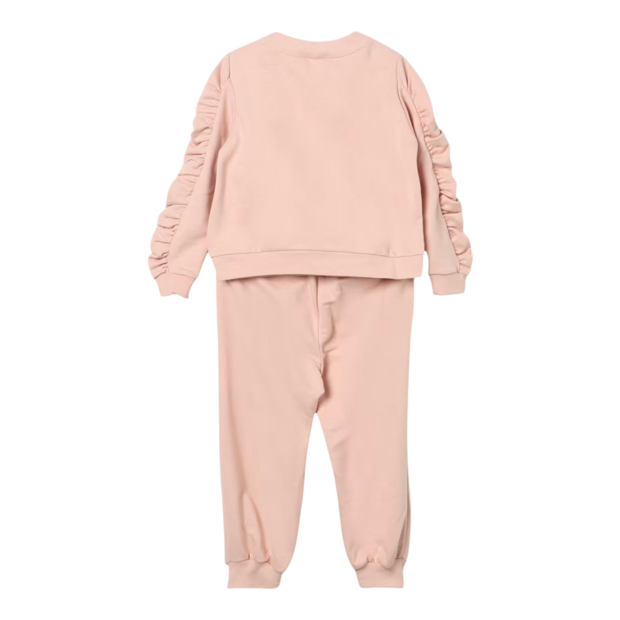 Elisabetta Franchi Completo 2 Pezzi Felpa-Pantalone Tinta Unita per Neonata EGCM005 ROSA ELISABETTA FRANCHI 