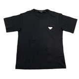 Emporio Armani T-Shirt Girocollo Tinta Unita con Taschino per Bambino EB000111 BLU EMPORIO ARMANI 