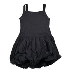 Lu Lu By Miss Grant Abito Tinta Unita per Bambina LL3400X NERO LU LU BY MISS GRANT 