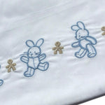 Le Bebe' Lenzuola Set 3 Pezzi Tinta Unita con Stampa per Neonato LBB5301 BIANCO LE BEBE' 