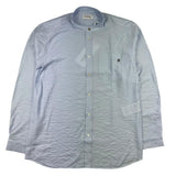Dondup Camicia Manica Lunga Collo Coreano Fantasia A Righe Blu Per Bambino