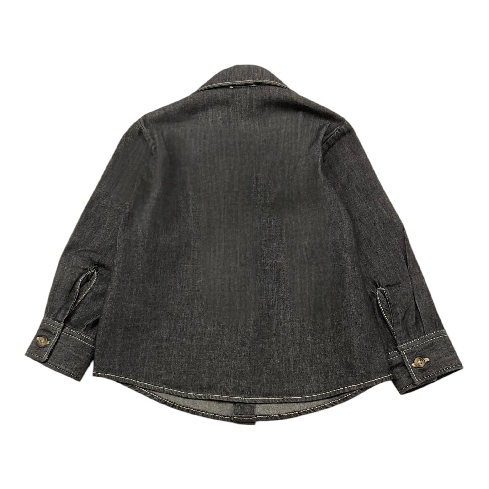 LE BEBE' camicia in denim tinta unita con bottoni Nero per Neonato LBB5201 NERO LE BEBE' 