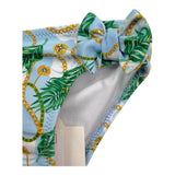 Miranda Costume Modello Slip Tinta Unita con Fantasia Azzurro per Neonata