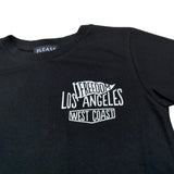 Please T-Shirt Girocollo tinta unita con Stampa Nero per Bambino MBC6030B72 NERO PLEASE 