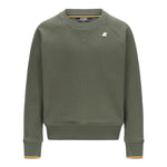 K-Way Maglia Tinta Unita Girocollo con Logo per Bambino K2148LW VERDE K-WAY 