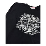 CESARE PACIOTTI shirt girocollo tinta unita con logo Nero per Bambino TSP5203J NERO CESARE PACIOTTI 